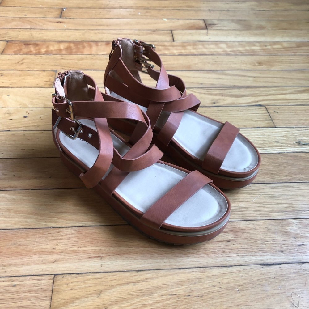Bundle of brown sandals